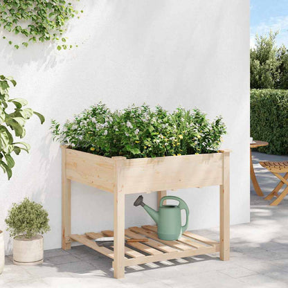 Gartenblumentopf Beige 90 x 90 x 76.5 cm Massives Fichtenholz