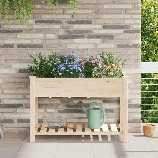 Gartenblumentopf Beige 115 x 59 x 76.5 cm Massives Fichtenholz