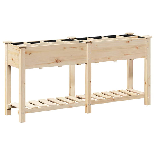 Gartenblumentopf mit Regal Beige 161,5 x 45 x 76,5 cm