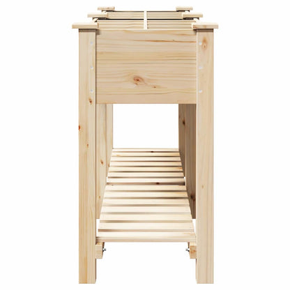 Gartenblumentopf mit Regal Beige 161,5 x 45 x 76,5 cm