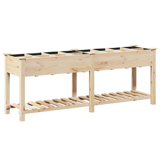 Gartenblumentopf mit Regal Beige 203.5 x 53 x 76.5 cm