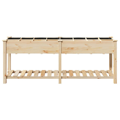 Gartenblumentopf mit Regal Beige 203.5 x 53 x 76.5 cm