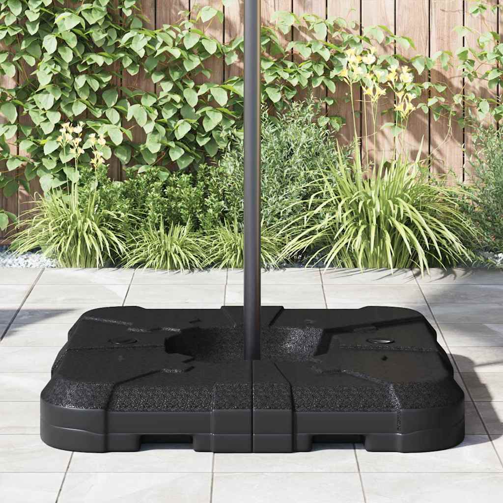 Regenschutzständer Set 2 pcs Schwarz 88.5 x 88.5 x 12 cm