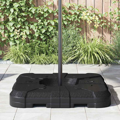 Regenschutzständer Set 2 pcs Schwarz 88.5 x 88.5 x 12 cm