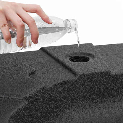 Regenschutzständer Set 2 pcs Schwarz 88.5 x 88.5 x 12 cm