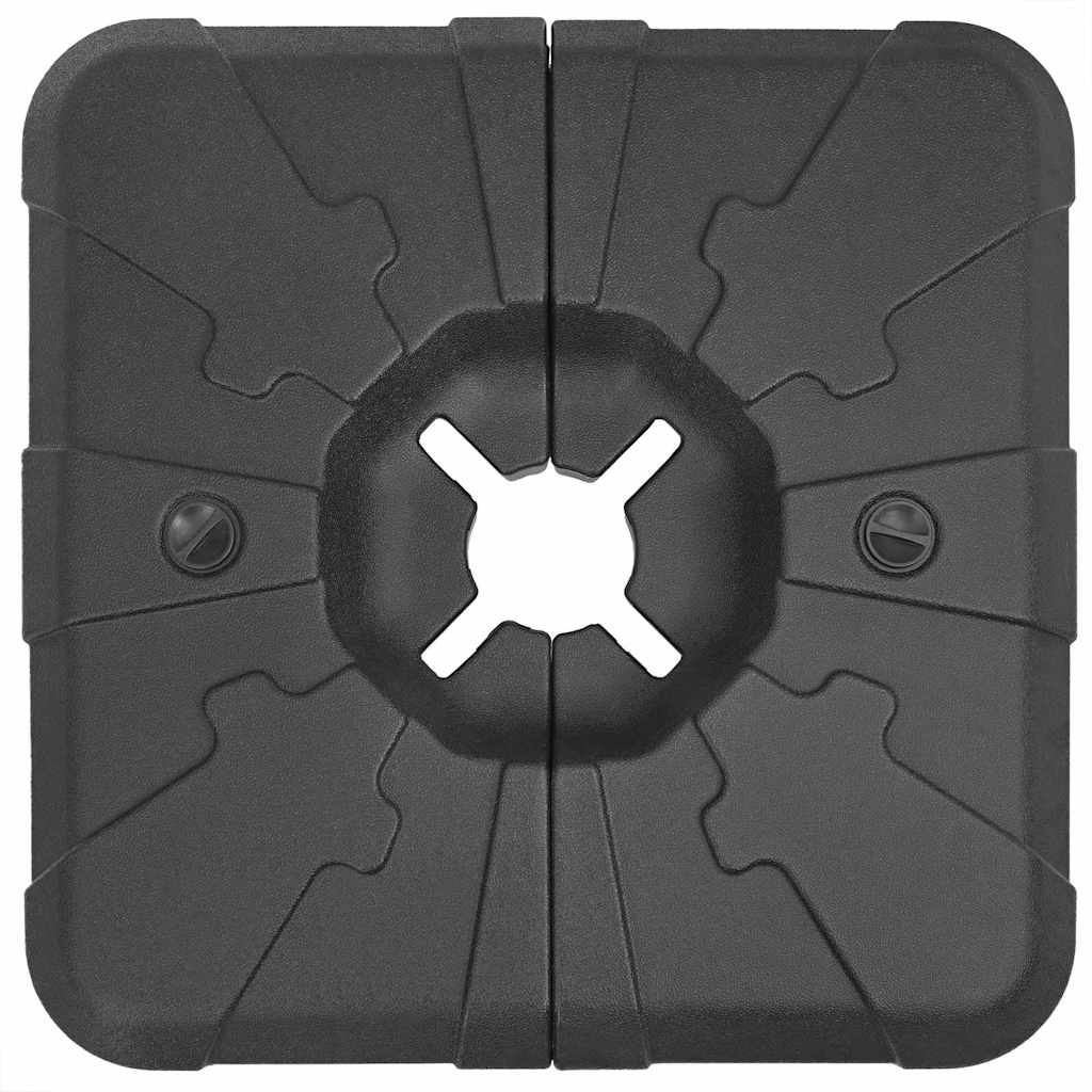 Regenschutzständer Set 2 pcs Schwarz 88.5 x 88.5 x 12 cm