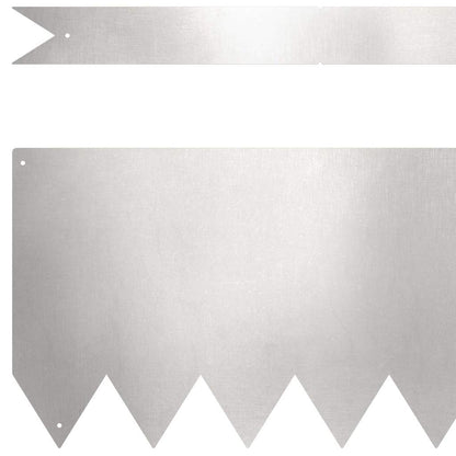 Rasenkanten 50 pcs Silber 100 x 0.5 x 20 cm Edelstahl