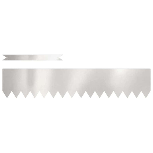 Rasenkanten 50 pcs Silber 100 x 0.5 x 20 cm Edelstahl
