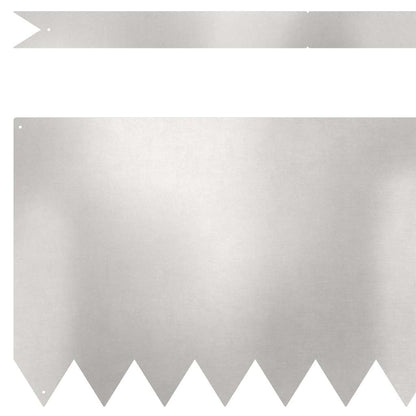 Rasenkanten 50 pcs Silber 100 x 0,5 x 30 cm Edelstahl