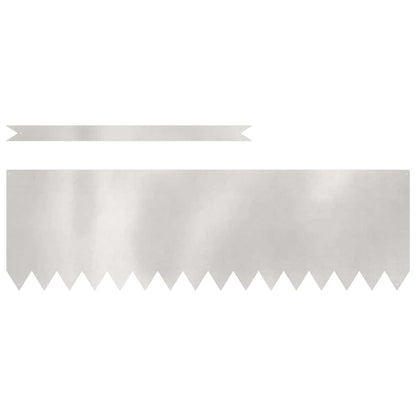 Rasenkanten 50 pcs Silber 100 x 0,5 x 30 cm Edelstahl