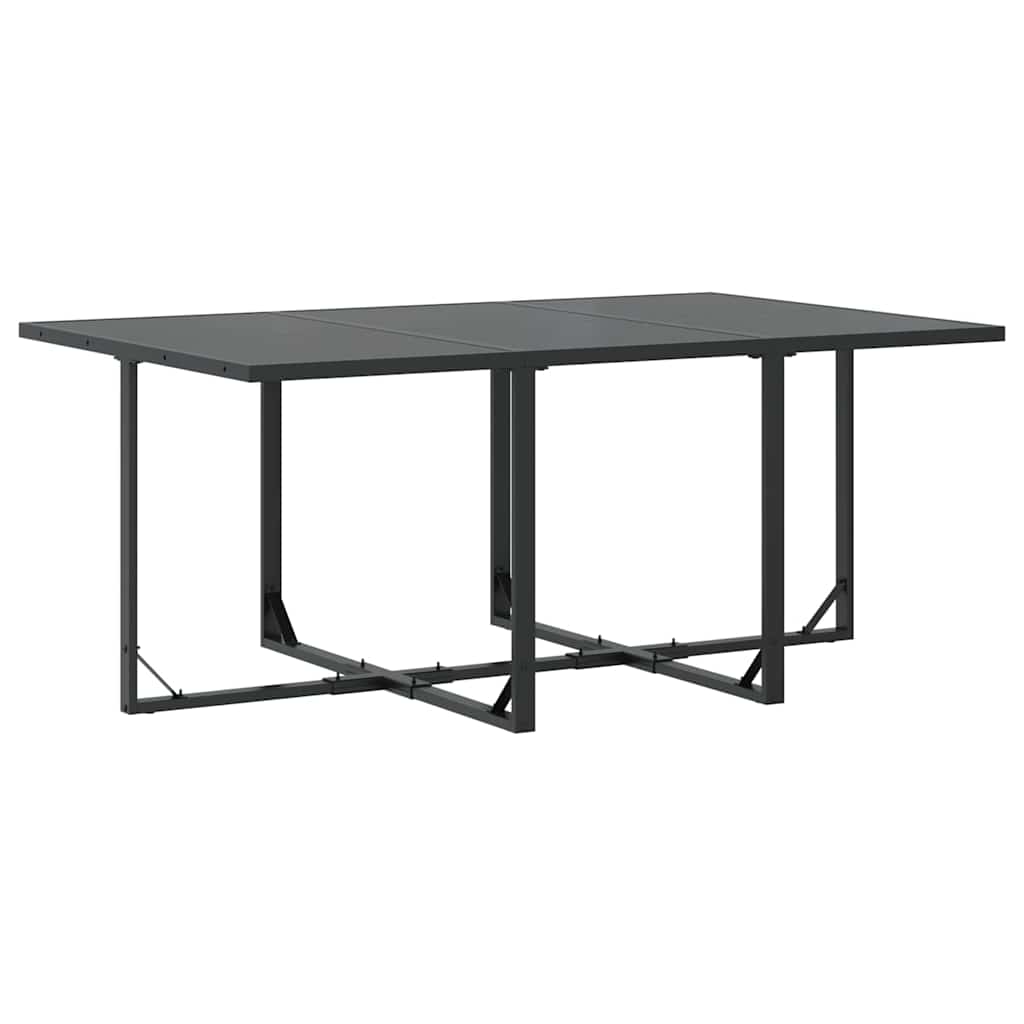 Garten Essgruppe 7 pcs Schwarz Stahl