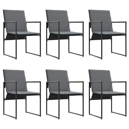 Garten Essgruppe 11 pcs Schwarz Stahl