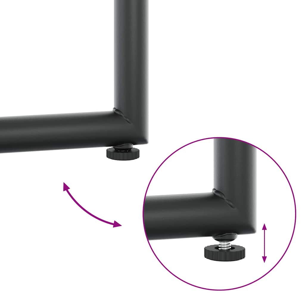 Garten Essgruppe 13 pcs Schwarz Stahl