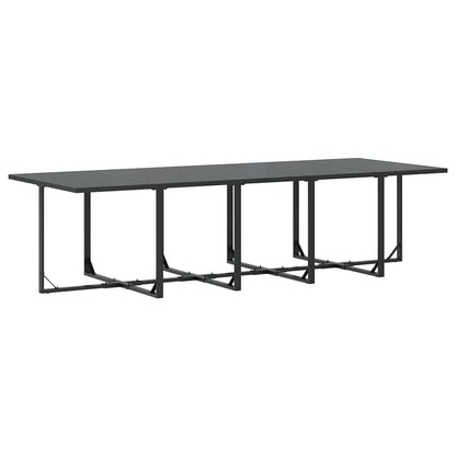 Garten Essgruppe 15 pcs Schwarz Stahl