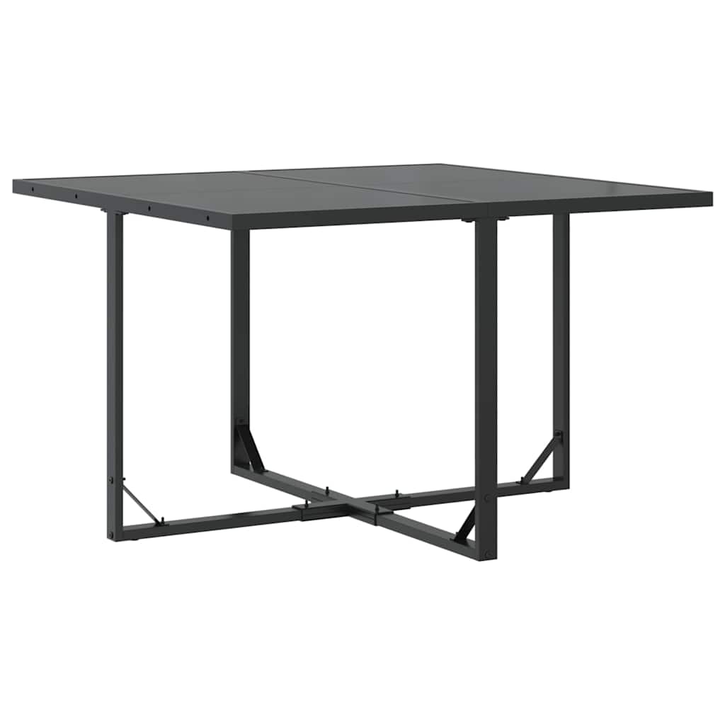 Garten Essgruppe 9 pcs Schwarz Stahl