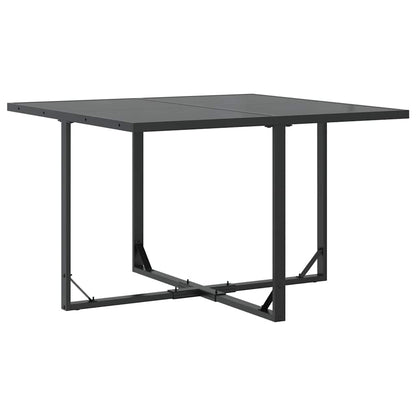 Garten Essgruppe 9 pcs Schwarz Stahl
