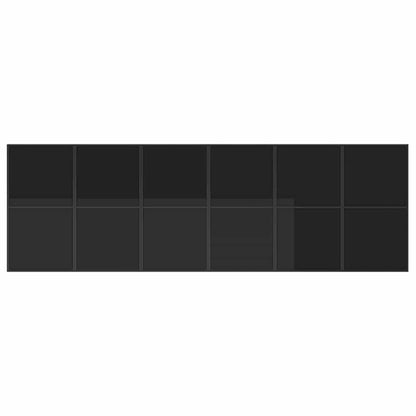Garten Essgruppe 17 pcs Schwarz Stahl