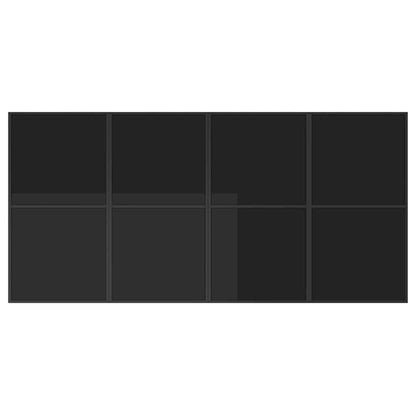 Garten Essgruppe 9 pcs Schwarz Stahl