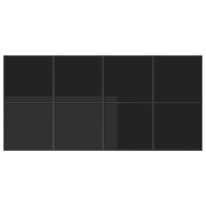 Garten Essgruppe 9 pcs Schwarz Stahl
