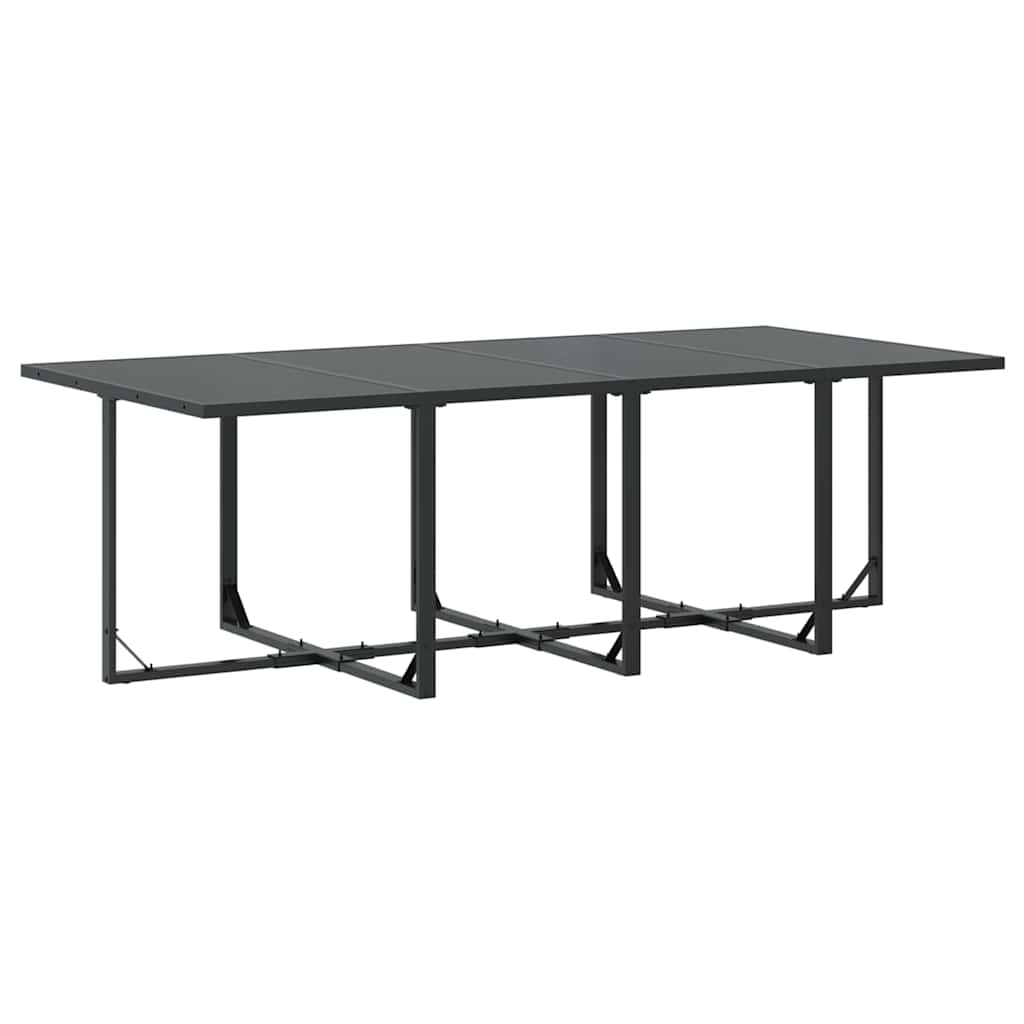 Garten Essgruppe 13 pcs Schwarz Stahl