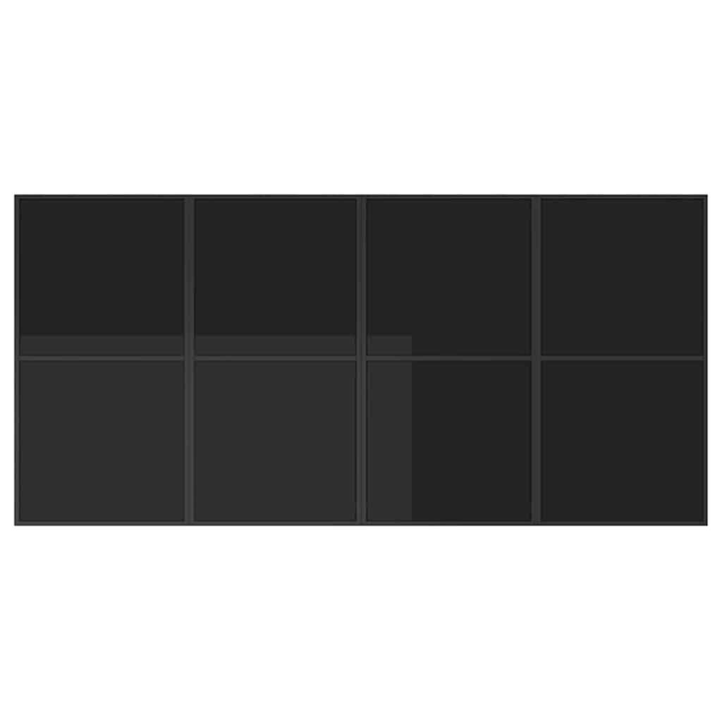 Garten Essgruppe 13 pcs Schwarz Stahl