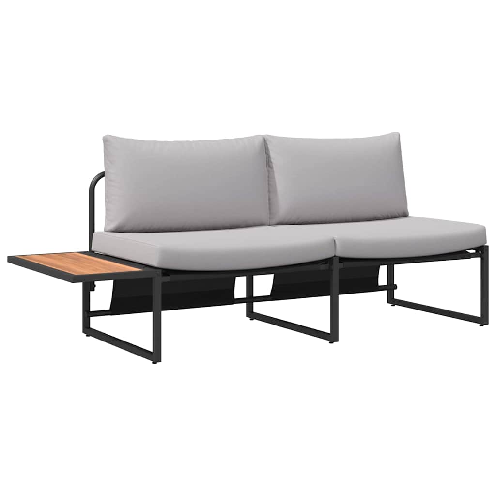 Garten Essgruppe 3 pcs Hellgrau Stahl