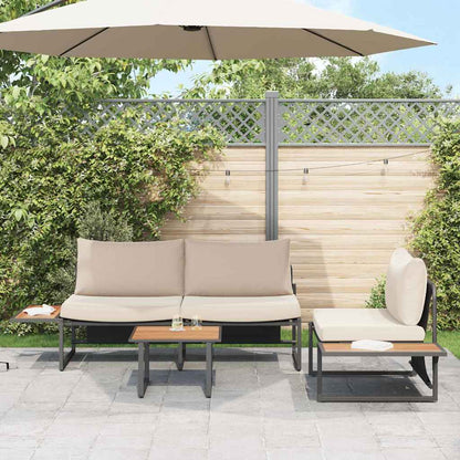 Garten Essgruppe 3 pcs Taupe Stahl