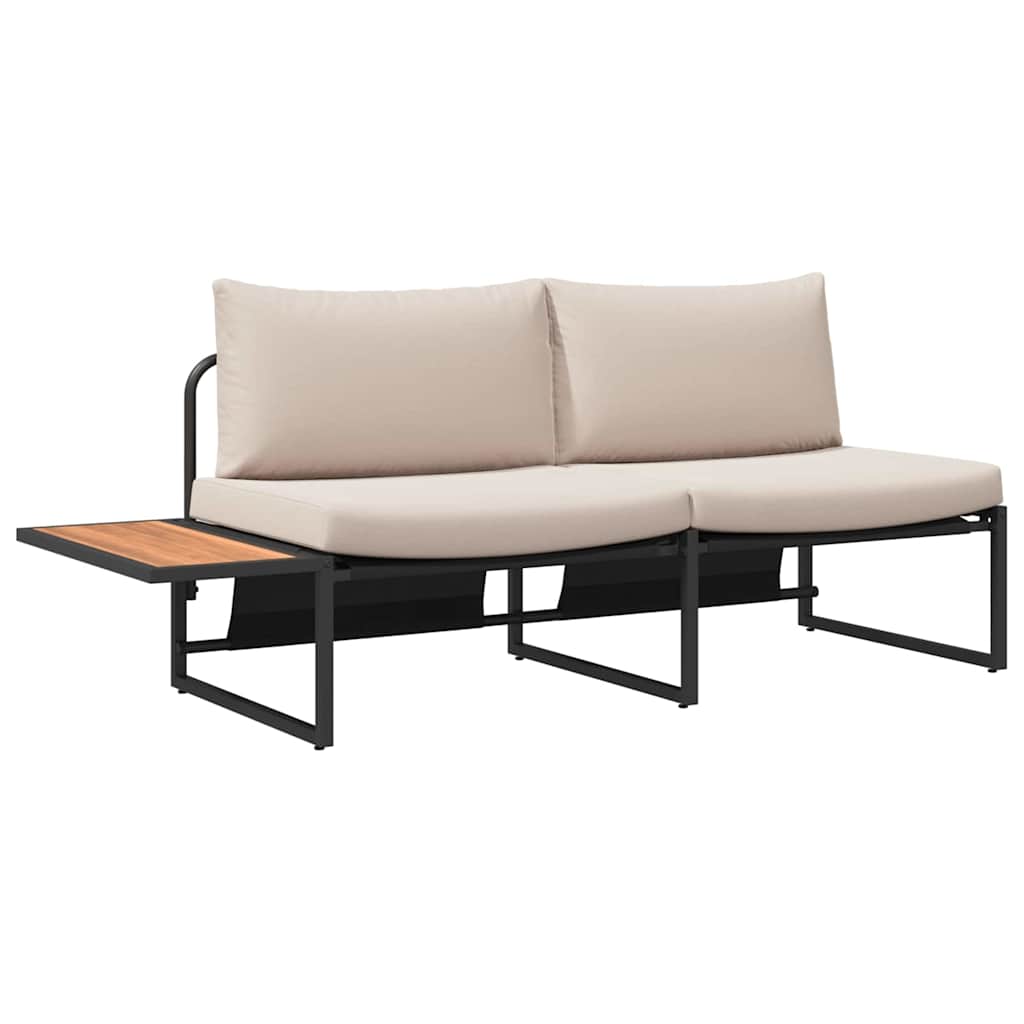 Garten Essgruppe 3 pcs Taupe Stahl