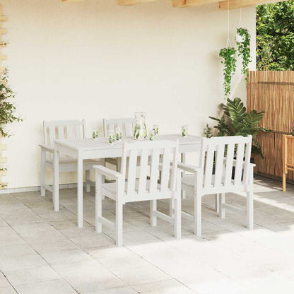 Garten-Essstuhl 4 pcs Weiß 65,5 x 55,5 x 88 cm Plastik