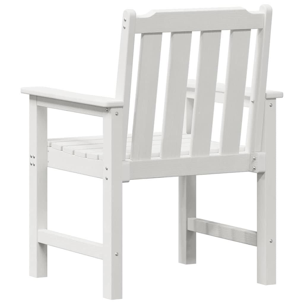 Garten-Essstuhl 4 pcs Weiß 65,5 x 55,5 x 88 cm Plastik