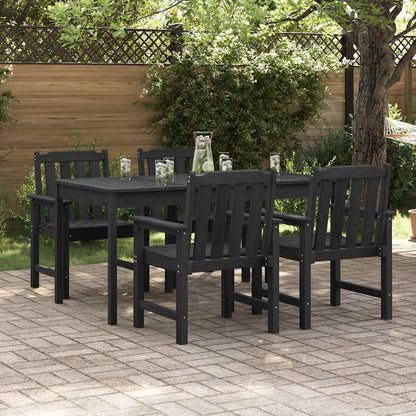 Garten-Essstuhl 4 pcs Schwarz 65,5 x 55,5 x 88 cm Plastik