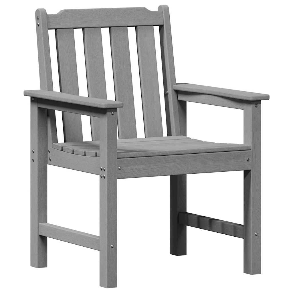 Garten-Essstuhl 4 pcs Hellgrau 65,5 x 55,5 x 88 cm Plastik