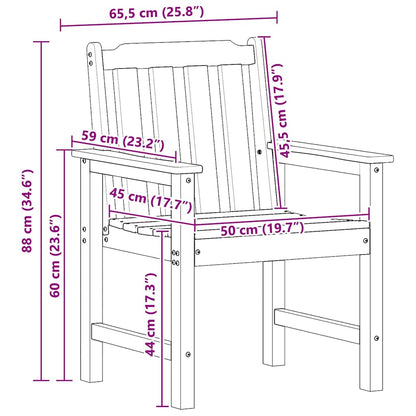 Garten-Essstuhl 6 pcs Weiß 65,5 x 55,5 x 88 cm Plastik