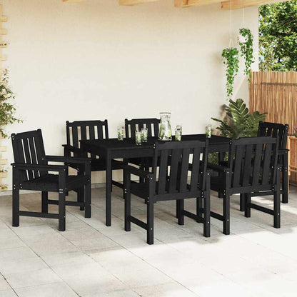 Garten-Essstuhl 6 pcs Schwarz 65,5 x 55,5 x 88 cm Plastik