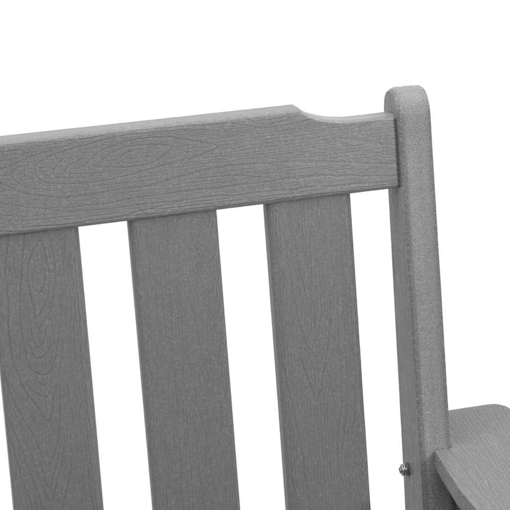 Garten-Essstuhl 6 pcs Hellgrau 65,5 x 55,5 x 88 cm Plastik