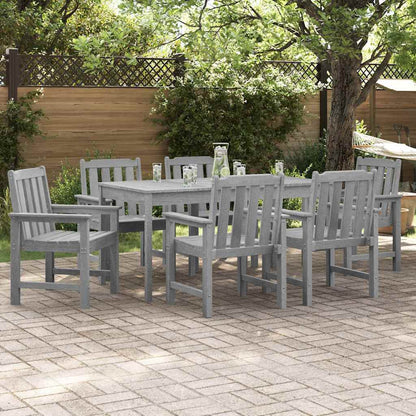 Garten-Essstuhl 6 pcs Hellgrau 65,5 x 55,5 x 88 cm Plastik