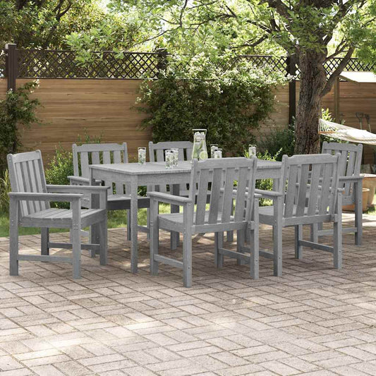 Garten-Essstuhl 6 pcs Hellgrau 65,5 x 55,5 x 88 cm Plastik