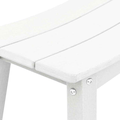 Garten Bar Set 3 pcs Weiß HDPE