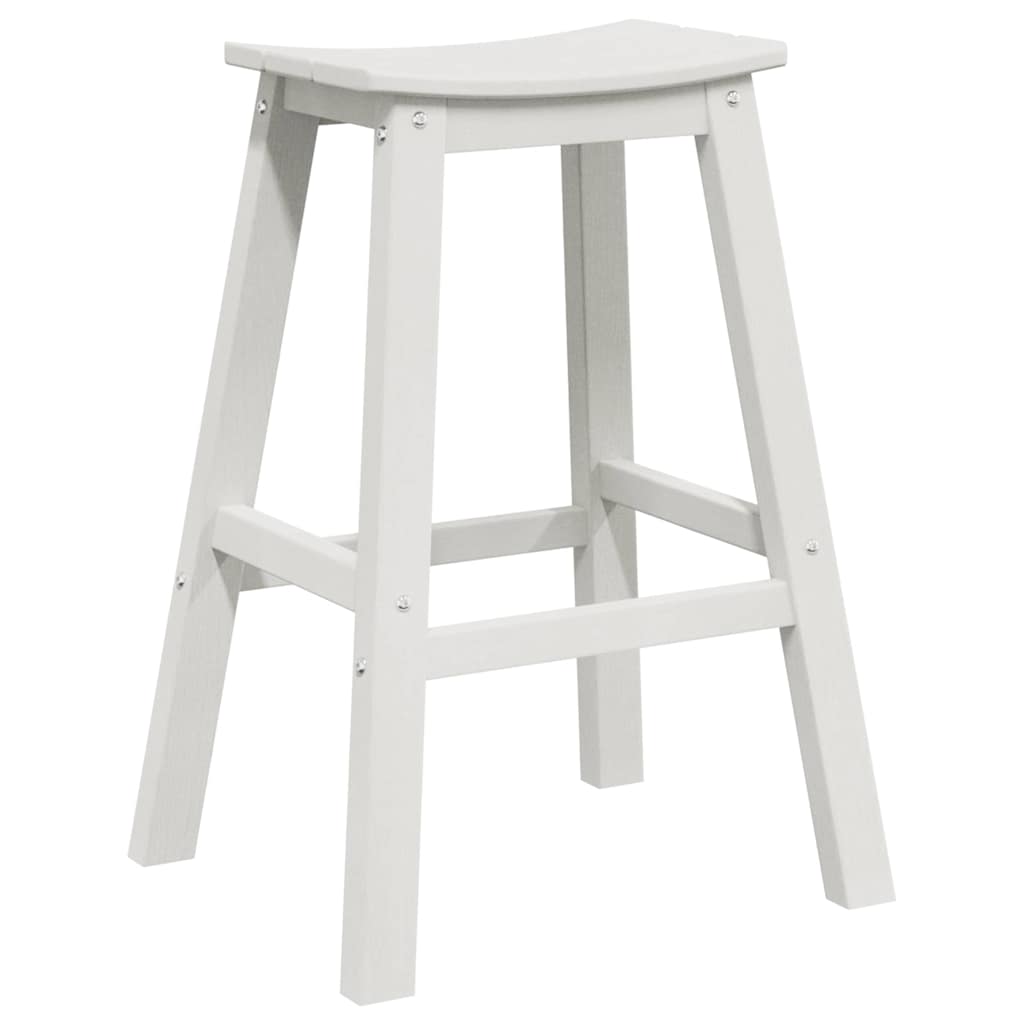 Garten Bar Set 3 pcs Weiß HDPE
