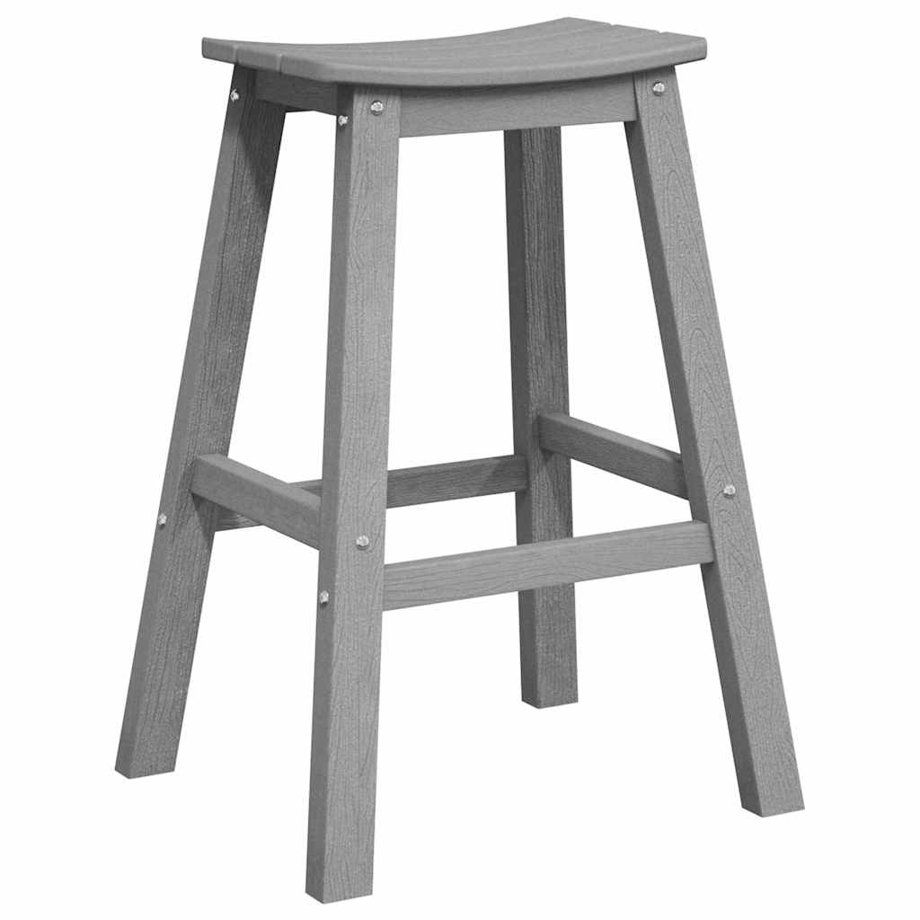 Garten Bar Set 3 pcs Hellgrau HDPE