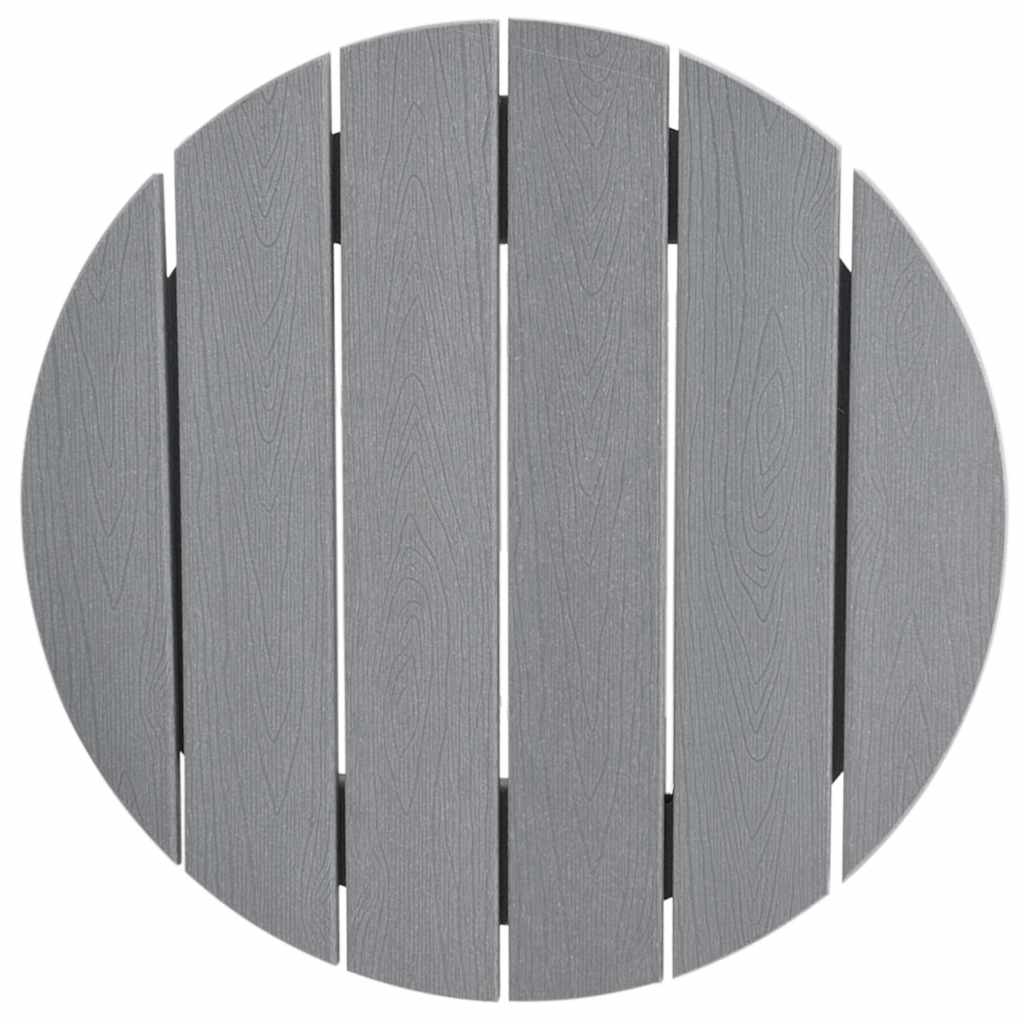 Garten Bar Set 3 pcs Hellgrau HDPE