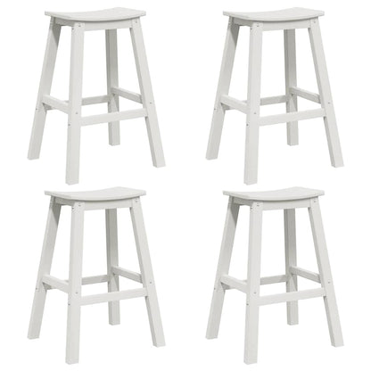 Garten Bar Set 4 pcs Weiß HDPE