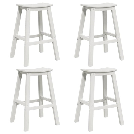 Garten Bar Set 4 pcs Weiß HDPE