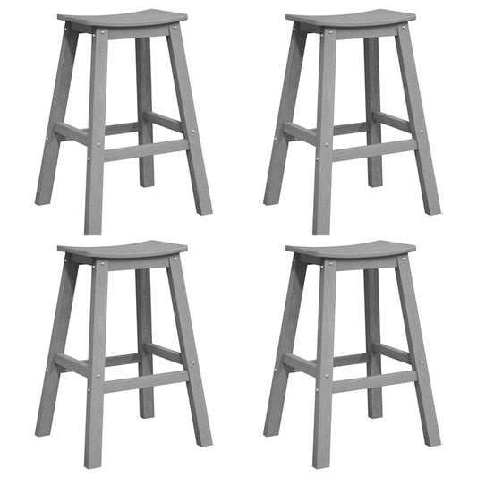 Garten Bar Set 4 pcs Hellgrau HDPE