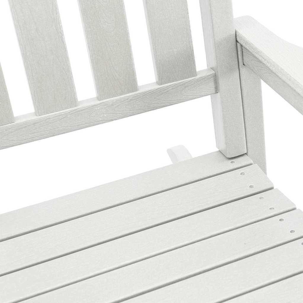 Schaukelstuhl für den Garten 2 pcs Weiß 70 x 92 x 108cm Plastik