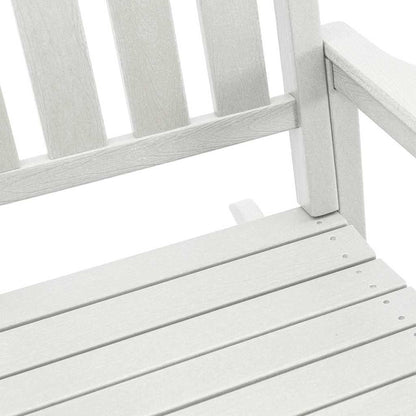 Schaukelstuhl für den Garten 2 pcs Weiß 70 x 92 x 108cm Plastik