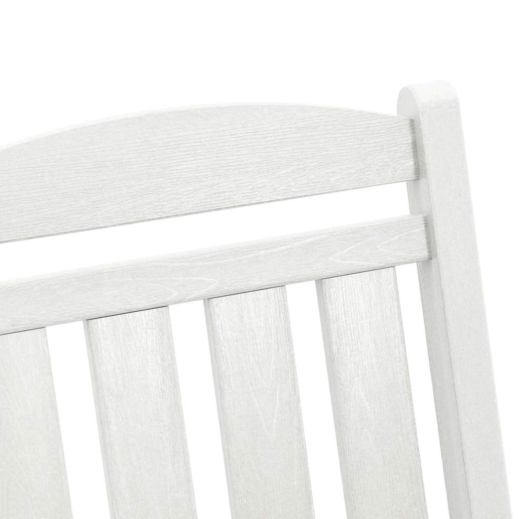 Schaukelstuhl für den Garten 2 pcs Weiß 70 x 92 x 108cm Plastik