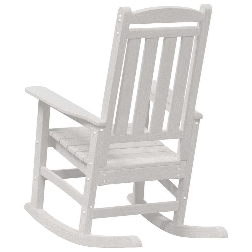 Schaukelstuhl für den Garten 2 pcs Weiß 70 x 92 x 108cm Plastik