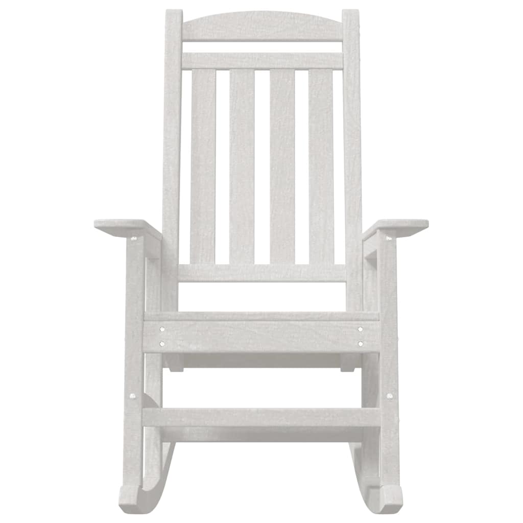 Schaukelstuhl für den Garten 2 pcs Weiß 70 x 92 x 108cm Plastik