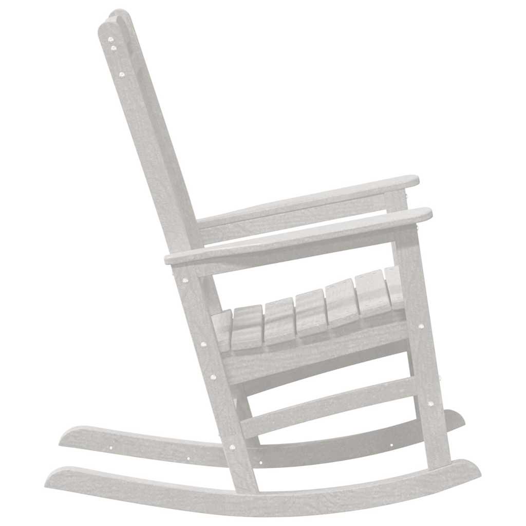 Schaukelstuhl für den Garten 2 pcs Weiß 70 x 92 x 108cm Plastik